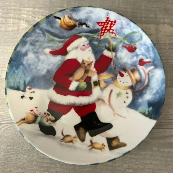 Christmas Plates, Set of 3 - Picture 3 of 6